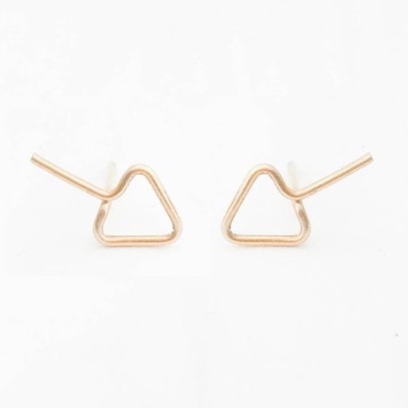 Wanderlust Arrow Stud Earrings in 925 Sterling Silver, Gold, or Rose Gold Filled - Picture 3 of 6